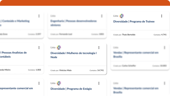 Tela - Diversidade - CRM de Talentos