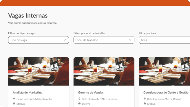 Tela - Vagas Internas - Recrutamento interno