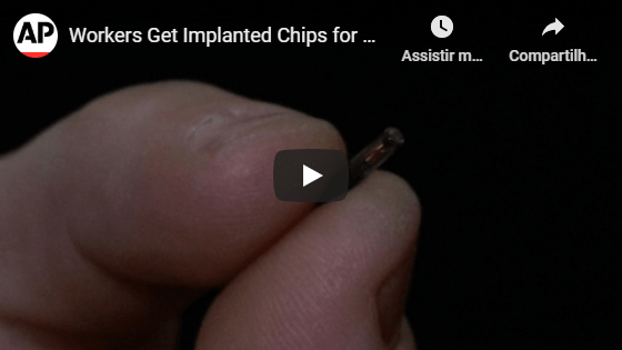 Clique para ver o vídeo Workers Get Implanted Chips for Access