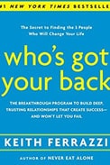 Imagem de capa do livro 'who's got your back', de keith ferrazzi sobre networking do RH