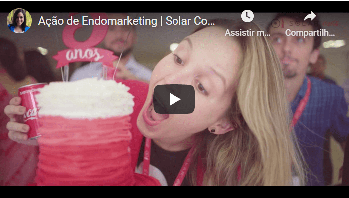 Clique para ver o vídeo da Ação de Endomarketing da Solar Coca-Cola